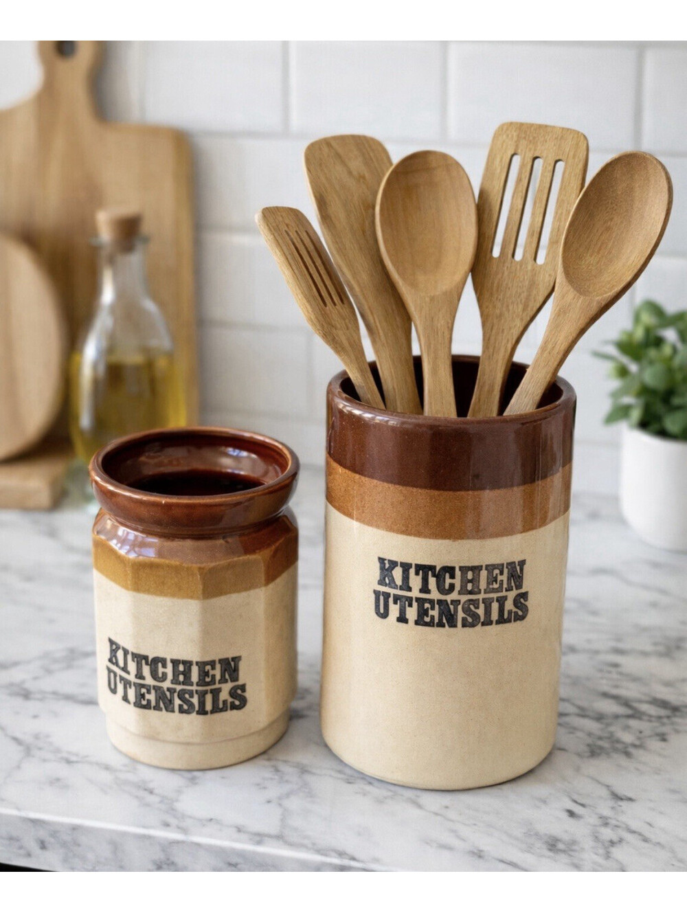 Ceramic Utensil Holder (2)